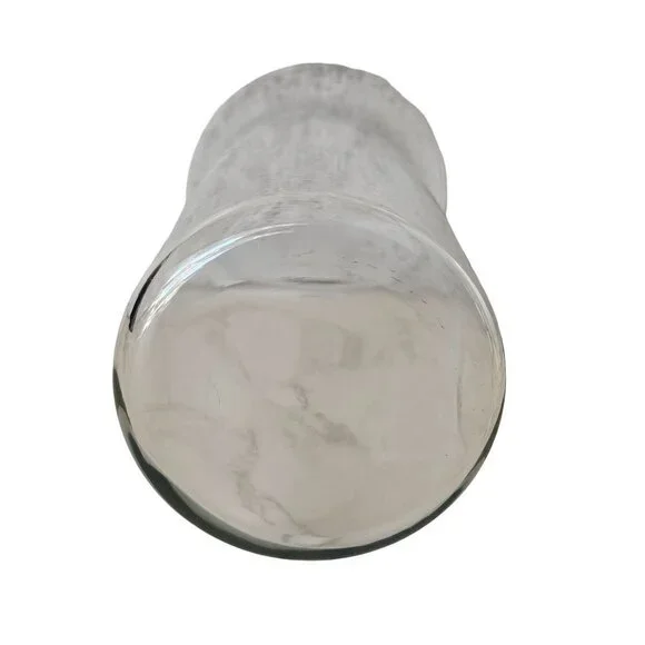 Hand Blown Glass Cylinder Vase Candle Holder Flared‎ Rim - Picture 3 of 7